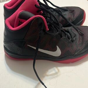 NIKE (air without a doubt) black and pink basketball sneakers